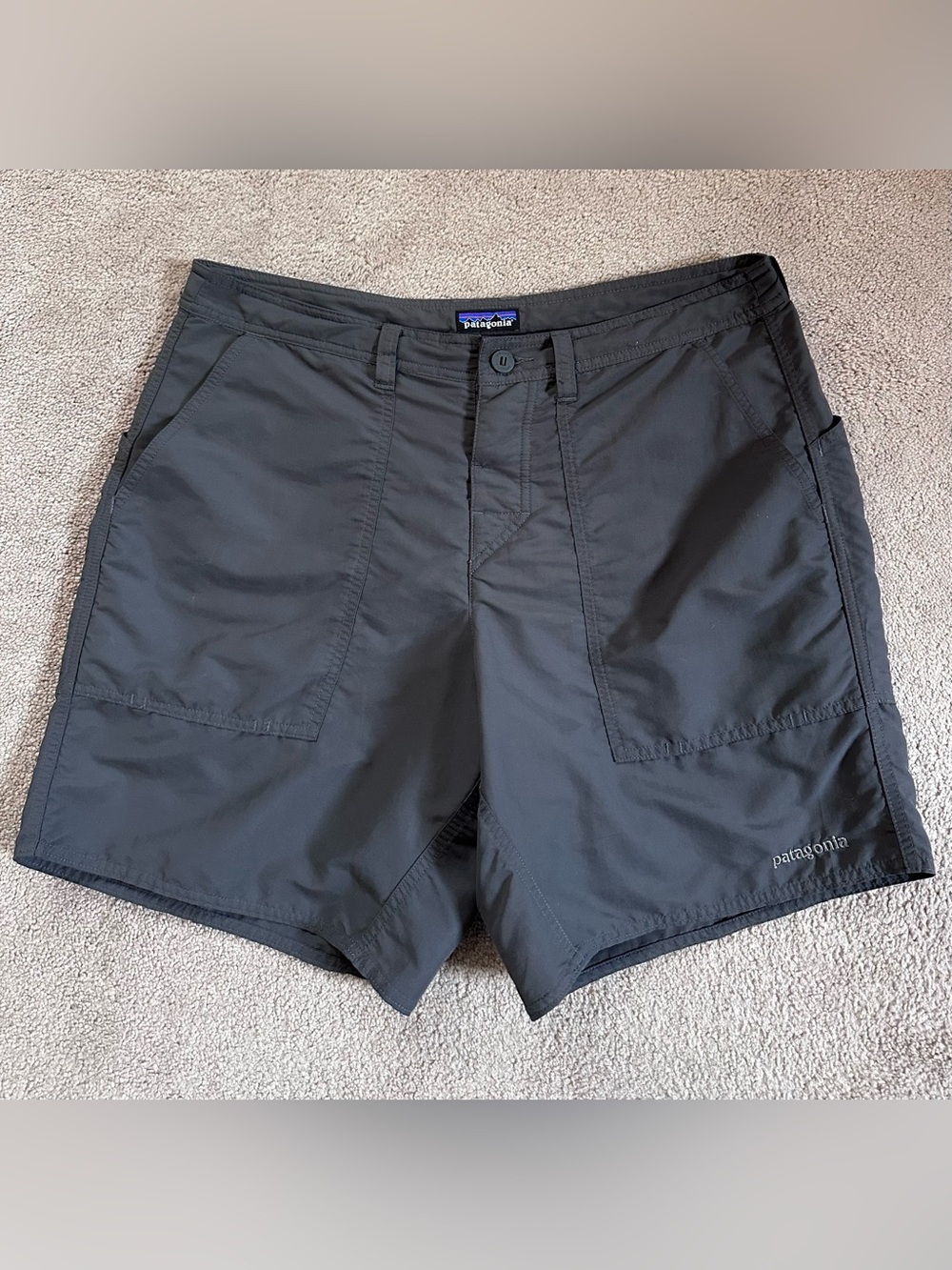 Patagonia Wavefarer Stand Up Hiking Outdoor Shorts Gray Size 34
